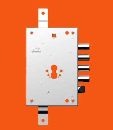 Zamek CIPIERRE 4-ryglowy 50128 / 70128 – antywłamaniowy